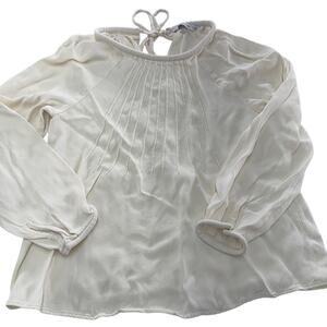& Other Stories Top‎ Womens 4 White Puff Sleeve Cottage Core Anthropologie